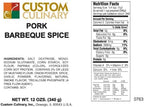 Custom Culinary Pork Barbeque Spice, 12 Ounce
