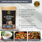 Spice Magic Black Pepper Powder – 3.5 oz (100 g) | 100% Pure & Natural Ground Black Pepper | Bold, Aromatic Flavor for Cooking, Seasoning & Spice Blends.