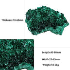Nupuyai Natural Raw Malachite Crystal Stone for Reiki Healing Stress Anxiety, Real Green Malachite Specimen Cluster Decor for Home Office Tabletop, 10-50g