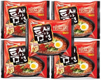 Paldo Hot and Spicy Teumsae Noodle Korean Ramen 4.23oz (Pack of 5)