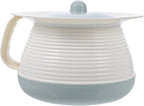 SOLUSTRE Elder Chamber Pot with Lid 8.26 Inch Thickened Portable Spittoon Urine Pot with Handle for Home Bedroom Use Elderly and Adult