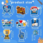 SANNIX 72Pcs Father's Day Cupcake Toppers, Happy Fathers Day Cake Toppers Best Dad Ever Cupcake Picks for Father Day Decorations Birthday Party Cupcake Decorations (9 Design)