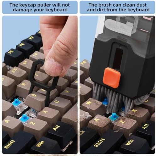 Ordilend 10-in-1 Keyboard Cleaner and Laptop Cleaning Kit - Professional Computer Screen-Safe Tools for MacBook and Electronics - Portable Brush Set for Gamers and Remote Professionals
