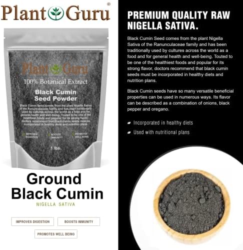 Black Cumin Seed Powder Ground 2 lbs. Bulk - Nigella Sativa - Kalonji 100% Pure Natural Herb Spice.
