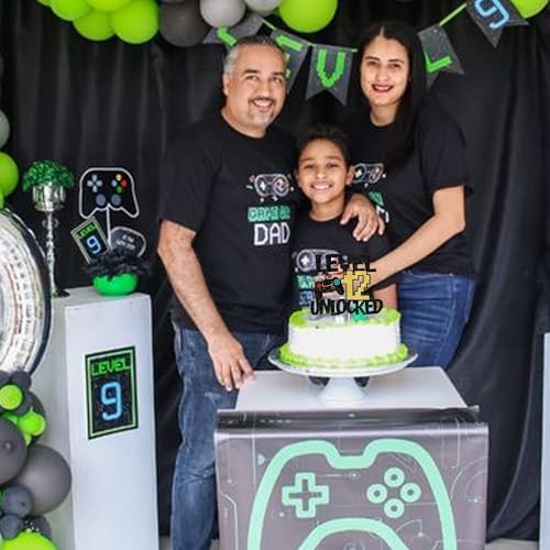 Rsstarxi 1 Pack Video Game 12th Birthday Cake Topper Video Game Controller Level 12th Unlocked Party Cake Pick Decoration for Level Up Twelveth Kids Teenagers Happy 12th Birthday Party Decorations