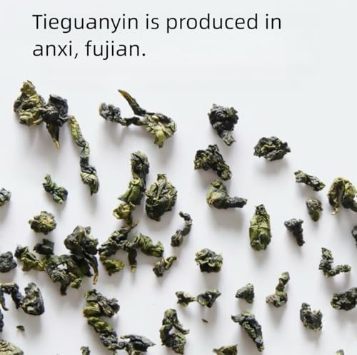 MOORCHOCO TieGuanYin Oolong Tea Loose Leaf, Iron Goddess of Mercy, 17.63 oz-500g, From Anxi Fujian (乌龙铁观音500g)