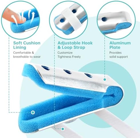 Solmyr Finger Splint 3PCS - Support Brace for Injury, Joint Pain Relief, Immobilization - Fits Thumb, Index, Middle, Ring, Pinky
