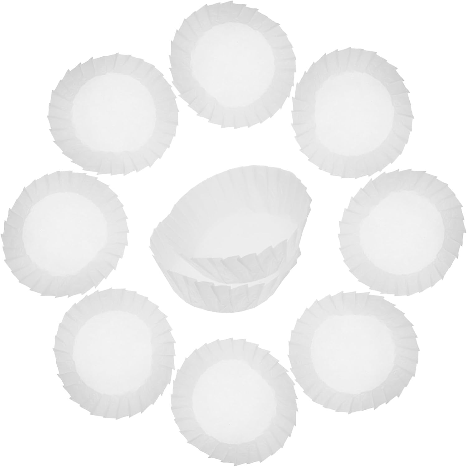 BESTonZON Basque Cake Baking Liners 8-inch Oil Paper Cupcake Liners 50pcs Non-folded Parchment Sheets for Baking and Bakery Supplies