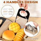 2 Pack Silicone Bread Loaf Pan Liners, Silicone Dough Mat Bread Pan Liners Reusable Baking Sheet Liner Sourdough Baking Mat Food-Grade Easy Clean Dough Transfer Tool