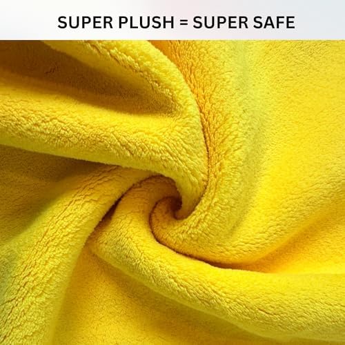 The Pro Stuff® Car Detailing Microfiber Towels - 600 GSM Thick Plush Auto Towels | Super Soft Dual-Sided for Cleaning, Washing, Buffing | Tagless, Scratch-Free, Lint Free Cloth (16"x16") (3)