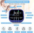 (Left&Right), Robot Rehabilitation Gloves, for Finger and Hand Function Recovery Equipment, Electronic Gloves, Hand Exercisers for Stroke Patients, Hand Strengthening Device for Hemiplegia.
