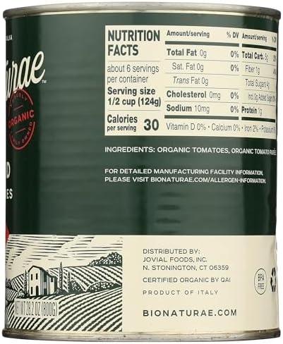Bionaturae, Tomatoes Diced Organic, 28.2 Ounce
