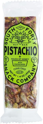 South Forty Snack Company Pistachio Nut Bars 1.4 oz (Pack of 12)
