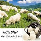 Wool Dryer Balls Laundry Reusable Wool Balls for Dryer Organic Premium New Zealand Wool Natural Fabric Softener Reduce Clothing Wrinkles Drying Clothes Faster Eco-Friendly 3 Pack XL