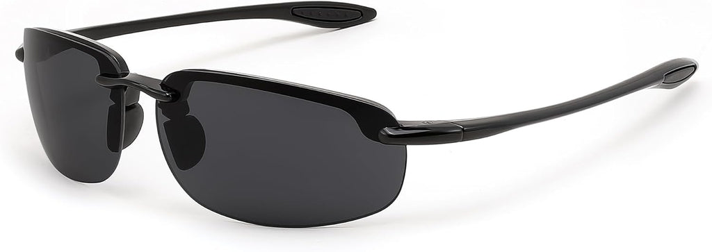 FEISEDY Sports Sunglasses for Men Women TR90 Rimless Frame for Running Fishing Driving B0349