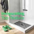 SlipX Solutions Therapeutic Foot Massager & Recovery Bath Tub & Shower Mat 38x17 | Deep Tissue Pressure Relief, for Athletes, Runners & Active Professionals, Non-Slip, Machine Washable, Dark Gray