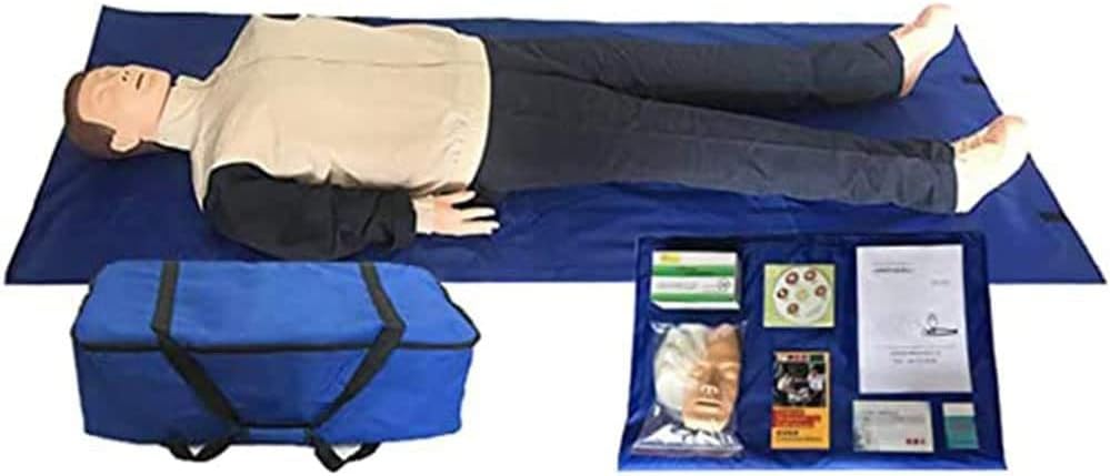 Manikin Cardiopulmonary Resuscitation Simulator,Full Body Adult CPR Training First Aid Training Model,Artificial Respiration Training for Cardiopulmonary