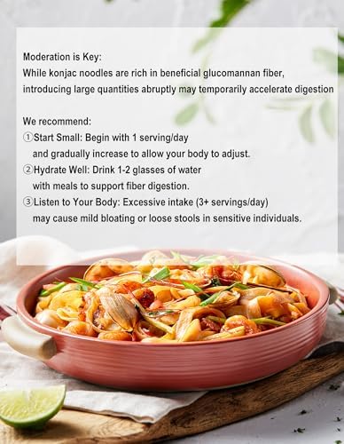YUHO Shirataki Konjac Noodles Fettuccine Keto Pasta Gluten Free Low Carbs Vegan Fat Free Plant Based Noodle for Quick Dinner Meals, 8 Pack Inside, 53.61 Oz