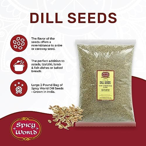Dill Seeds 5 Pounds Bulk (Suva)