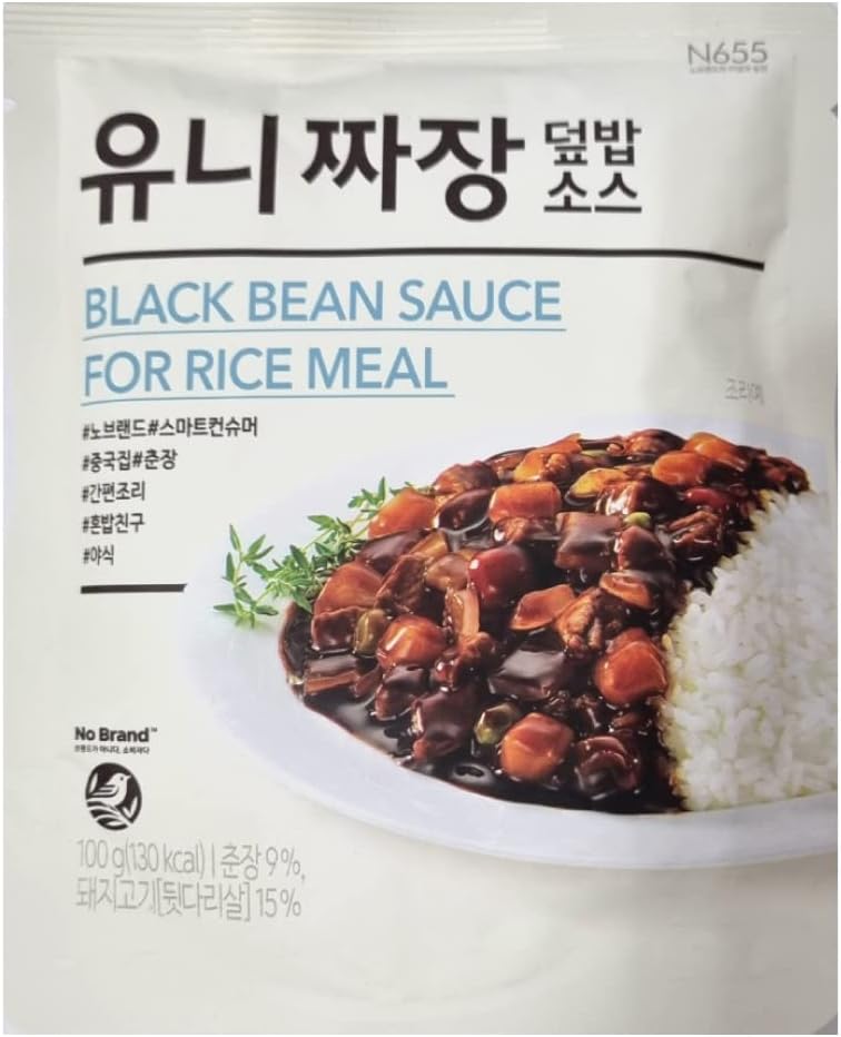 Jjajang Korean Chinese Black Bean Sauce For Rice, Noodle 100g(3.5oz) - Ready Meal (100g, 1)