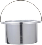 FRCOLOR Aluminum Hair Removal Wax Warmer Bowl Compact Wax Melting Tool for Home and Salon Use Durable and Easy to Clean Inner Pot Accessory Diameter Silver