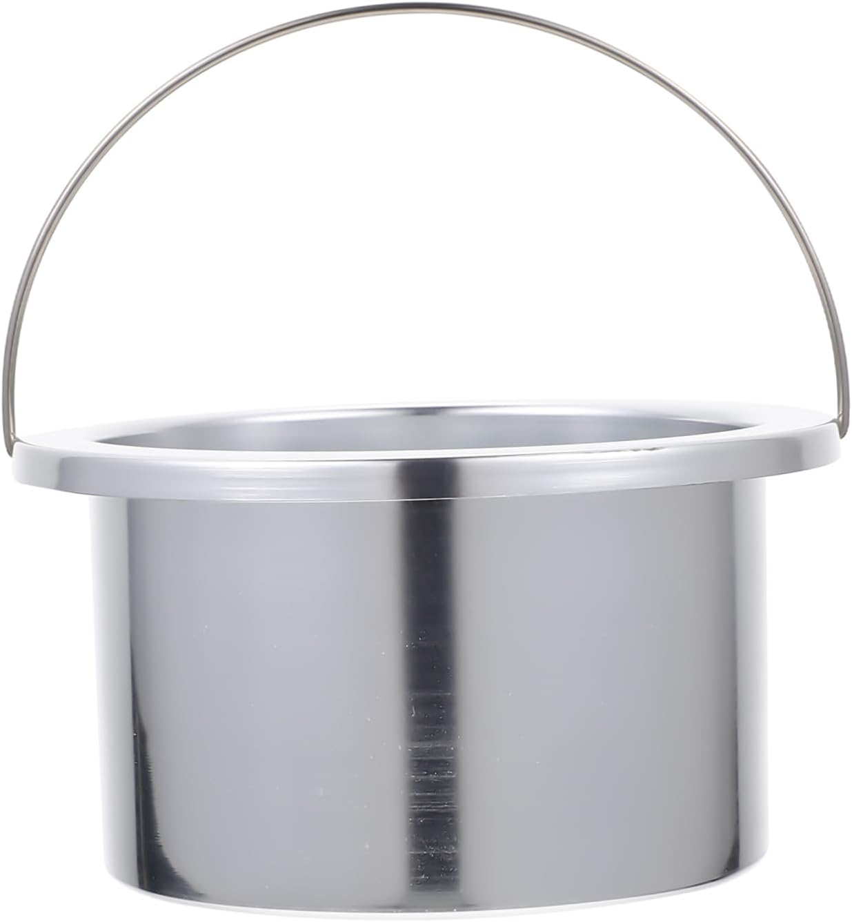 FRCOLOR Aluminum Hair Removal Wax Warmer Bowl Compact Wax Melting Tool for Home and Salon Use Durable and Easy to Clean Inner Pot Accessory Diameter Silver