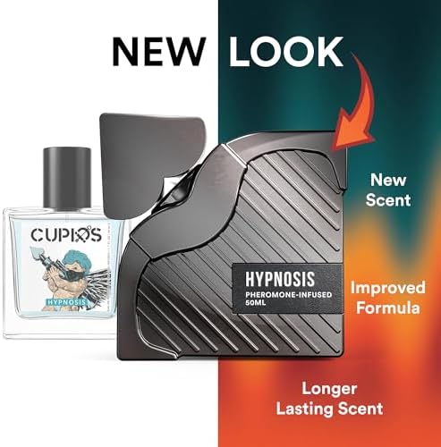 Cupids Hypnosis 3.0 Pheromone Cologne for Men – Long Lasting Men’s Pheromone Perfume with PheroPureVXN™ – Magnetic Eau de Parfum with Citrus Vanilla Notes – 50ml
