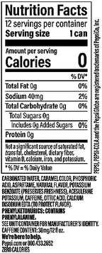 Pepsi Zero Sugar Cola Soda, 12 Fl Oz Cans (Pack of 12)