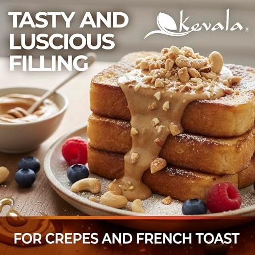 Kevala Cashew Butter - Spreadable Cashew Cream for Toasts and Pancakes, Made with no Palm Oil and no Preservatives, Nutty Base for Sauces, Peanut Butter Substitute for Breakfasts, Bulk Size 7 lb