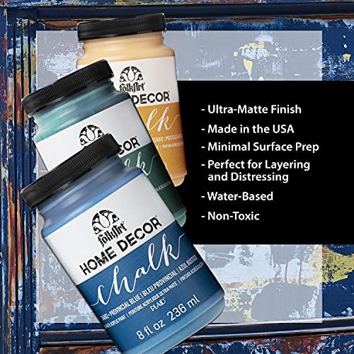 FolkArt Home Décor Chalk Finish Acrylic Paint, 8oz, 8 ounce, Milk Jug