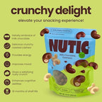 Nutic Milk Chocolate Covered Cashews - 1LB, Creamy Delights for Snacking & Gifting, Irresistible Chocolate-Covered Nuts for Holidays and Everyday Indulgence - Made in the USA - (Pack of 1)