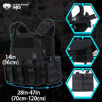 MGFLASHFORCE Tactical Vest Molle Airsoft Vest for Men