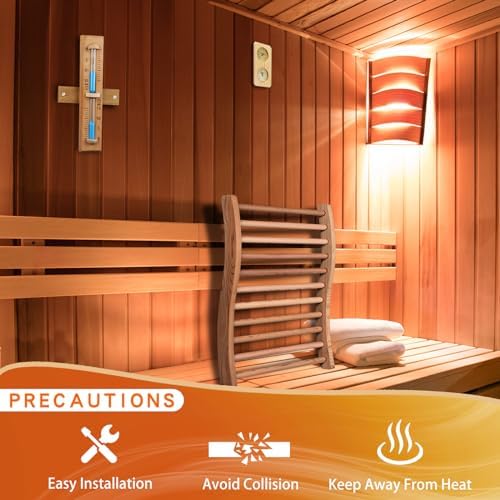 Sauna Sand Timer - 15 Minute Timer Sauna Accessories, Handmade of Canadian Red Cedar