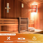 Sauna Sand Timer - 15 Minute Timer Sauna Accessories, Handmade of Canadian Red Cedar