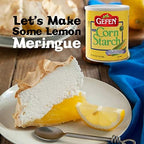 Gefen Corn Starch 100% Pure, 16oz, Resealable Lid, (2 Pack, Total 2 Lbs) Gluten Free Thickener, Just One Ingredient, Cornstarch