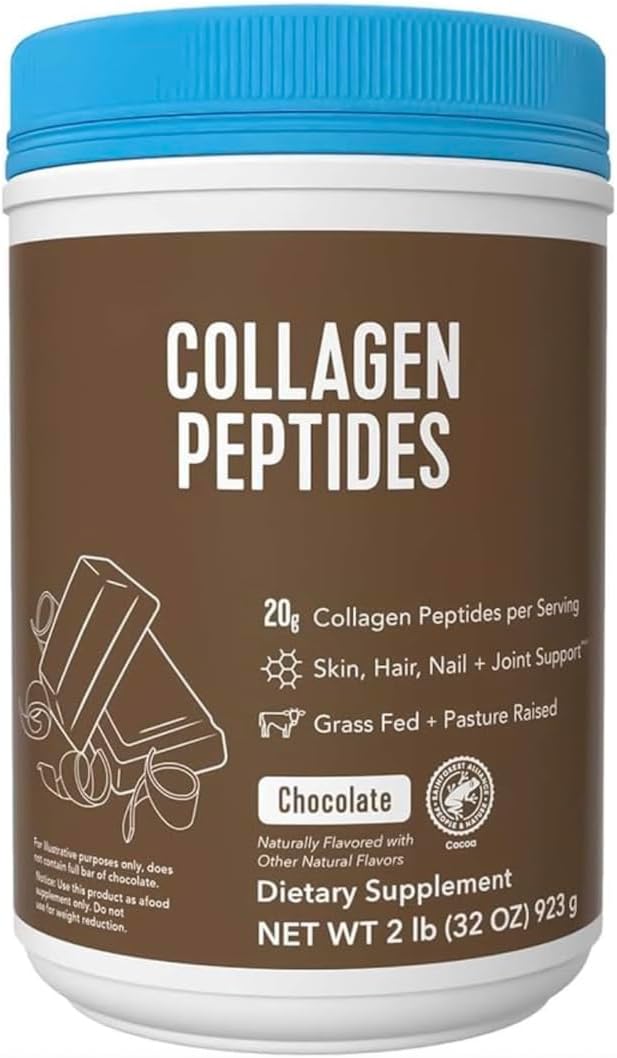 Vital Collagen Protein Peptides, Pasture Raised, Grass Fed, Zero Sugar Dairy Free, for Skin, Hair, Nail, Joint & Bone Health, Chocolate. Big Size Presentation