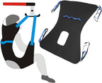 Patient Lift Sling - Full Body Sling for Toileting - Transfer Sling for Elderly and Disabled - Transfer Belt Sit to Stand Patient Lifting & Positioning Devices for Home Use (Large)