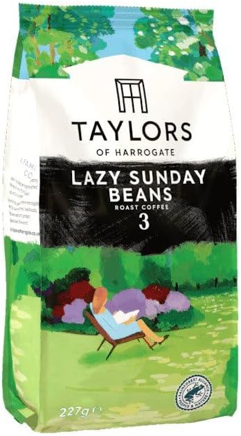 Taylors of Harrogate Lazy Sunday Whole Beans Coffee 227 g (Pack of 6)