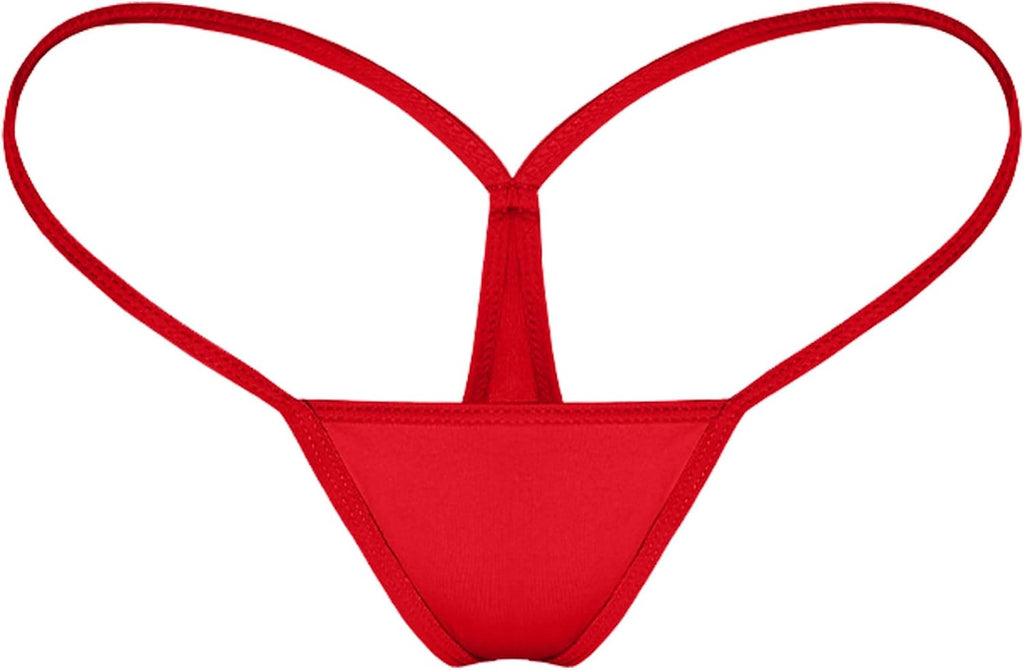 Womens G String Thongs Micro Back Tiny Panties Low Rise No Show Bikini Bottom Daily Underwear