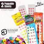 Candy House Classic Candy Buttons – Original Rainbow Edible Buttons on Paper, Sweet & Fun Classic Treats, Vintage Dots Candies, Nostalgic Candy Snack, 24 Strips (Pack of 12)