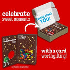 M&M'S Milk Chocolate Candy Gift Box with Congrats Card for Graduation, Anniversary, Engagement, Wedding, Baby, New Job, and All Congratulations Card Gift Celebrations Needs – 10 Oz Box