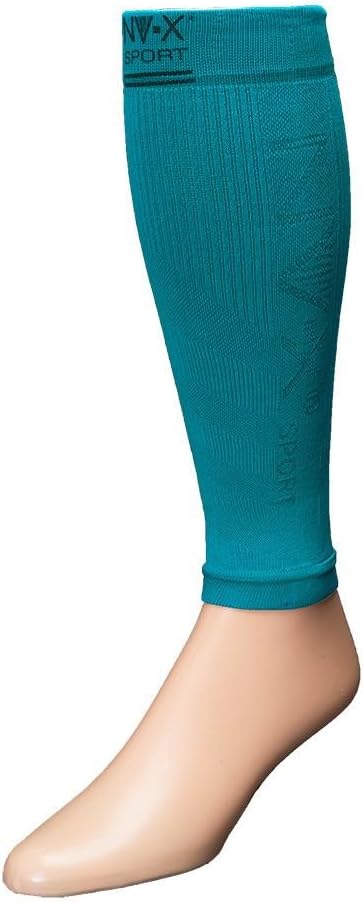 Leg Sleeves 15-20MMHG Compression Enhanced Performance & Protection, Acid Aqua, Medium