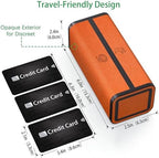 Pill Organizer 7 Day AM PM, Discreet 2 Times a Day Weekly Pill Box with Double Protection Shell, Large Capacity Portable Vitamin Case for Travel Meds & Medicine Organizer (Orange)