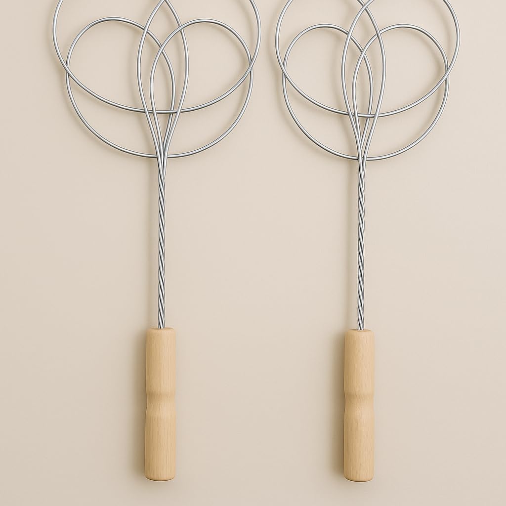 Set of Two Metal Rug Beater Carpet Cleaning Tool Smack Rug Dust Cleatning Must Have in Home for a Couple