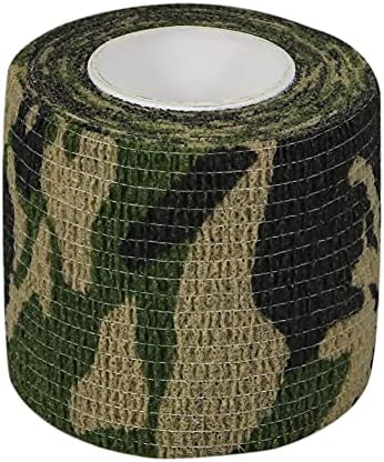 Self Adherent Bandages Camouflage Cohesive Tape Camo Elastic Sports Tape for Sports Hunting Gear and Finger Wrist Ankle 8PCS 2 in X 14.7 ft (Camouflage)