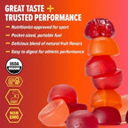 Honey Stinger Organic Fruit Smoothie Energy Chew, Gluten Free & Caffeine Free, for Exercise, Running and Performance, Sports Nutrition for Home & Gym, Pre and Mid Workout, 21.6 Ounces (Pack of 12)