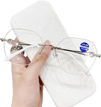 Women's Diamond Rimless Anti-Blue Light Presbyopia Glasses, Ultra Light Frameless Rhinestone Reading Glasses