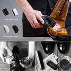 Electric Shoe Shine Kit, Electric Shoe Polisher Brush Shoe Shiner Dust Cleaner Portable Leather Care Kit for Shoes
