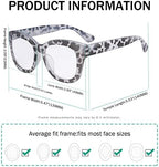 Eyekepper Oversized Reading Glasses - Retro Readers for Women Reading - Grey/Tortoise Frame +2.75