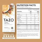 TAZO Classic Chai Latte, Black Tea Concentrate, Easy-to-Serve Caffeinated Chai Tea for Everyday Lattes, Mocktails and Hot or Iced, 32 oz Carton